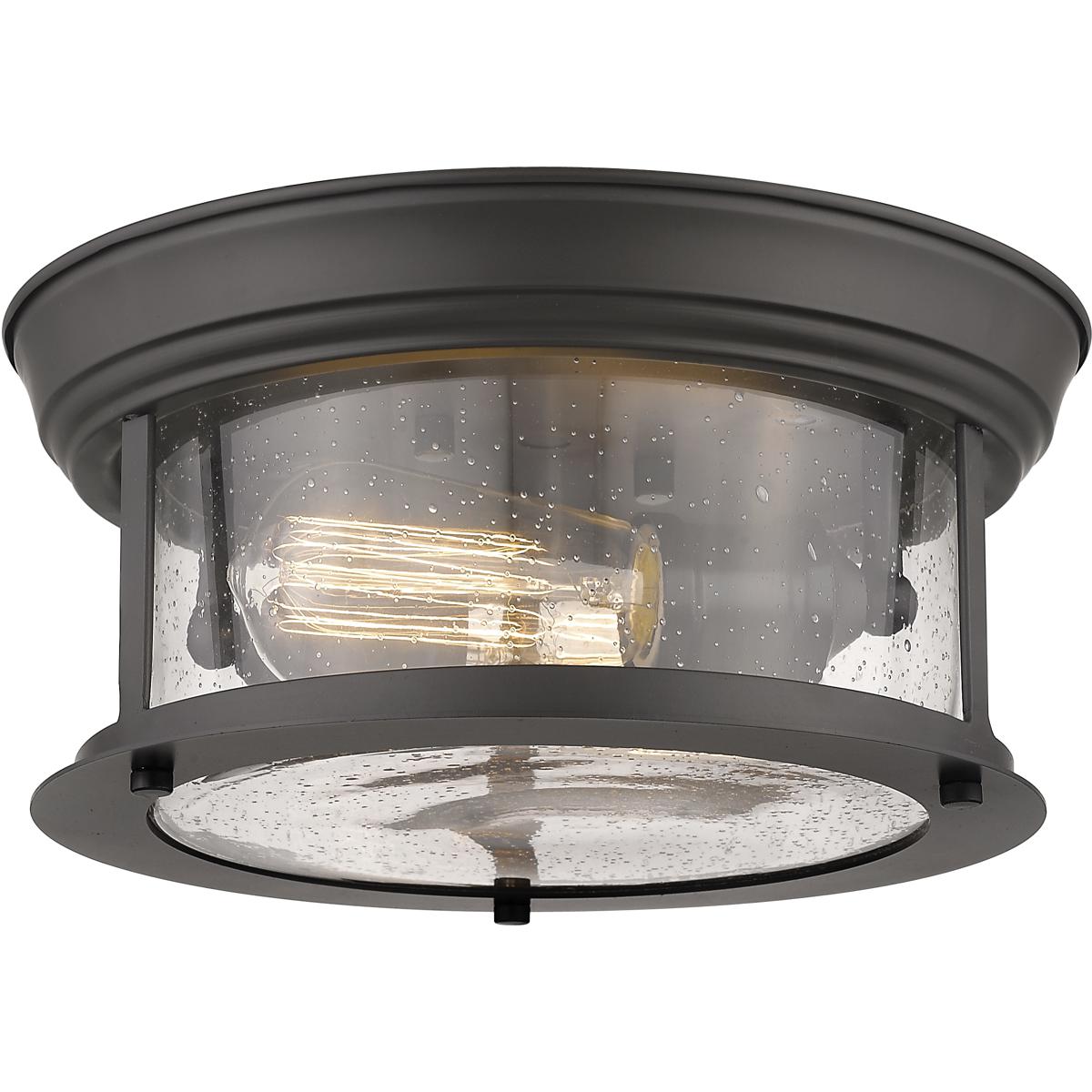 Z-Lite 727F10-BRZ Sonna 2 Light 11 inch Bronze Flush Mount Ceiling Light