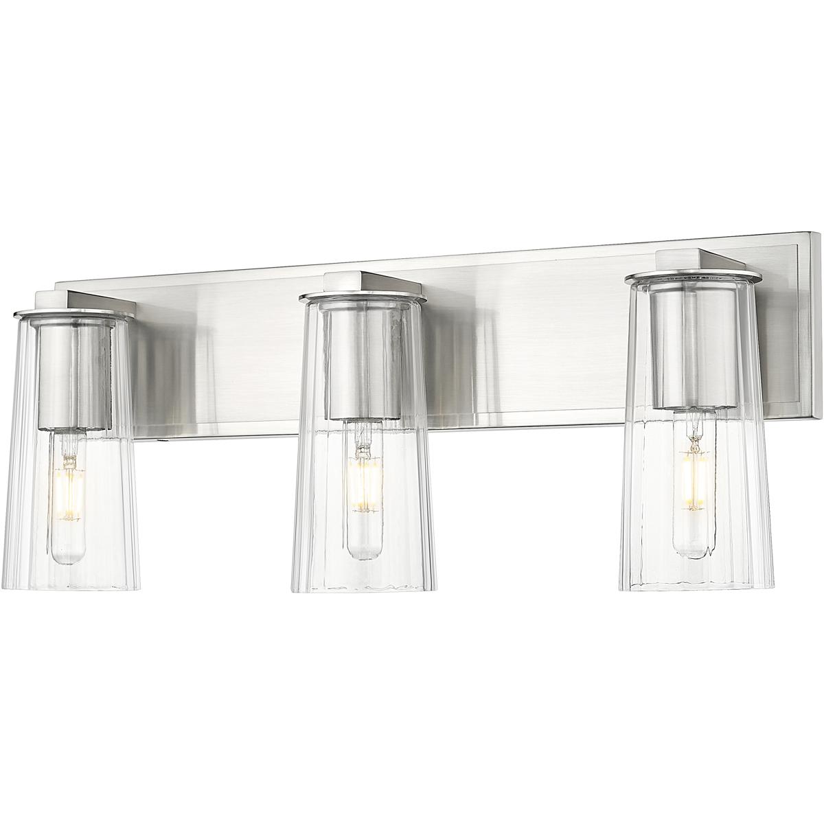 Z-Lite 826-3V-BN Titus 3 Light 24 inch Brushed Nickel Bath Vanity Light Wall Light