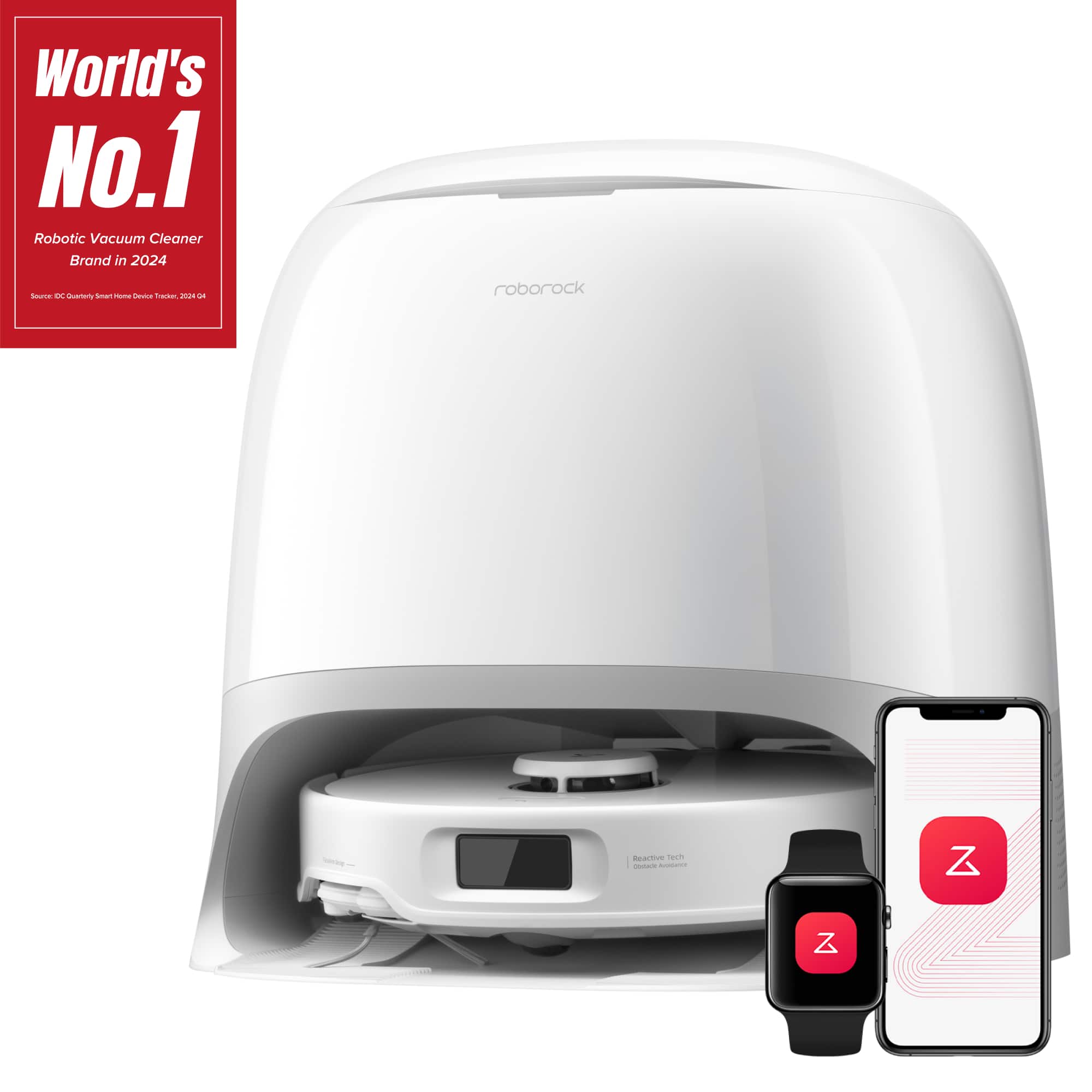 Qrevo Curv 5XC Robot Vacuum and Mop, Dual Anti-Tangle System, FlexiArm, Intelligent Dirt Detection, Self-Washing&Drying