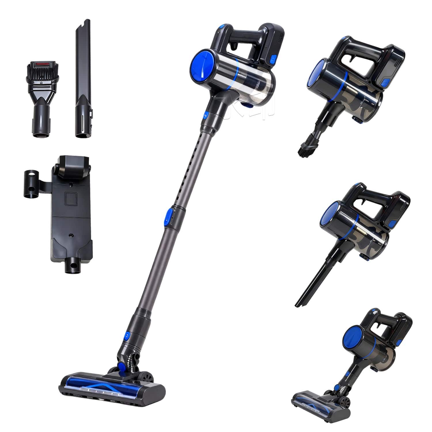 Cordless Vacuum Cleaner, Lightweight Pet Stick Vacuum Household Anti-tangling and LED Light
