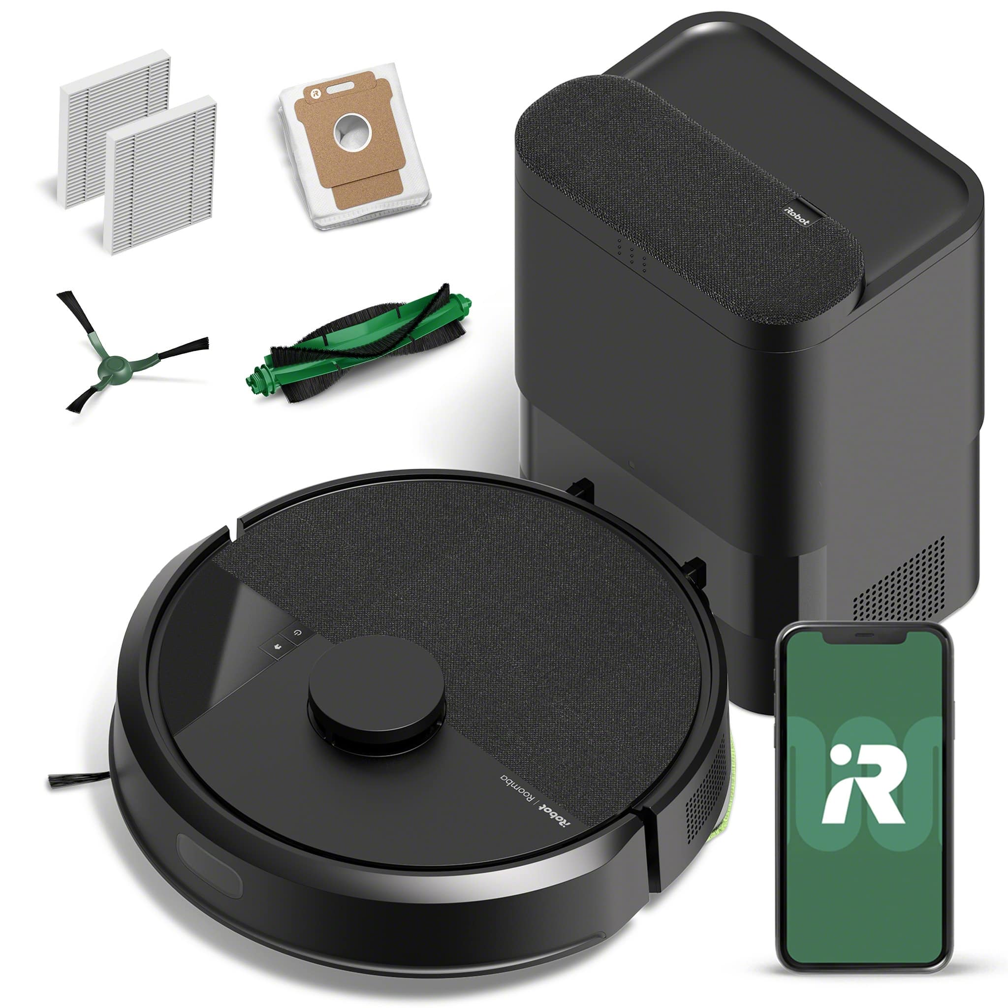 Roomba 105 Vacuum + AutoEmpty Dock - Self-Empties 75 Days, Easy-to-Use, Intense Power-Lifting Suction, LiDAR Navigation