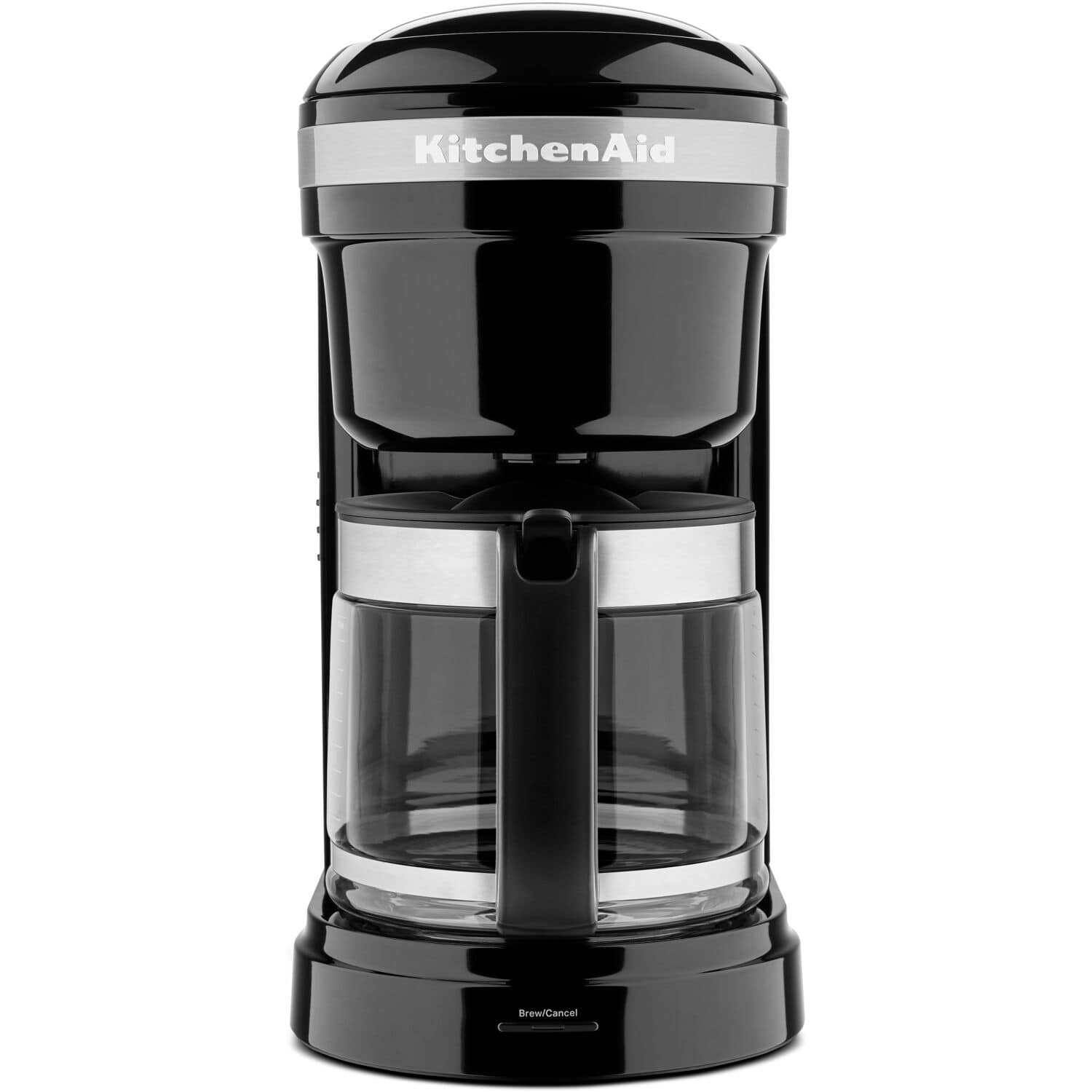 12-Cup Drip Coffee Maker with Spiral Showerhead in Onyx Black