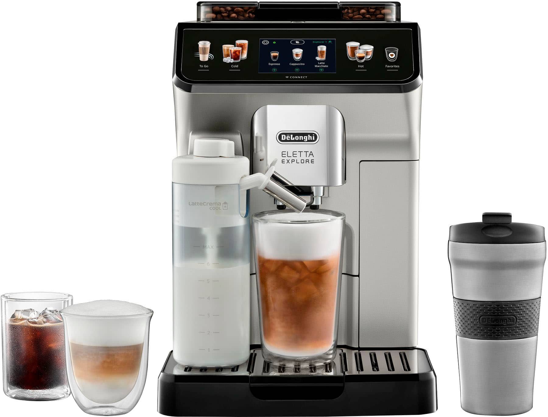 Eletta Explore Fully Automatic Espresso Machine with Cold Brew