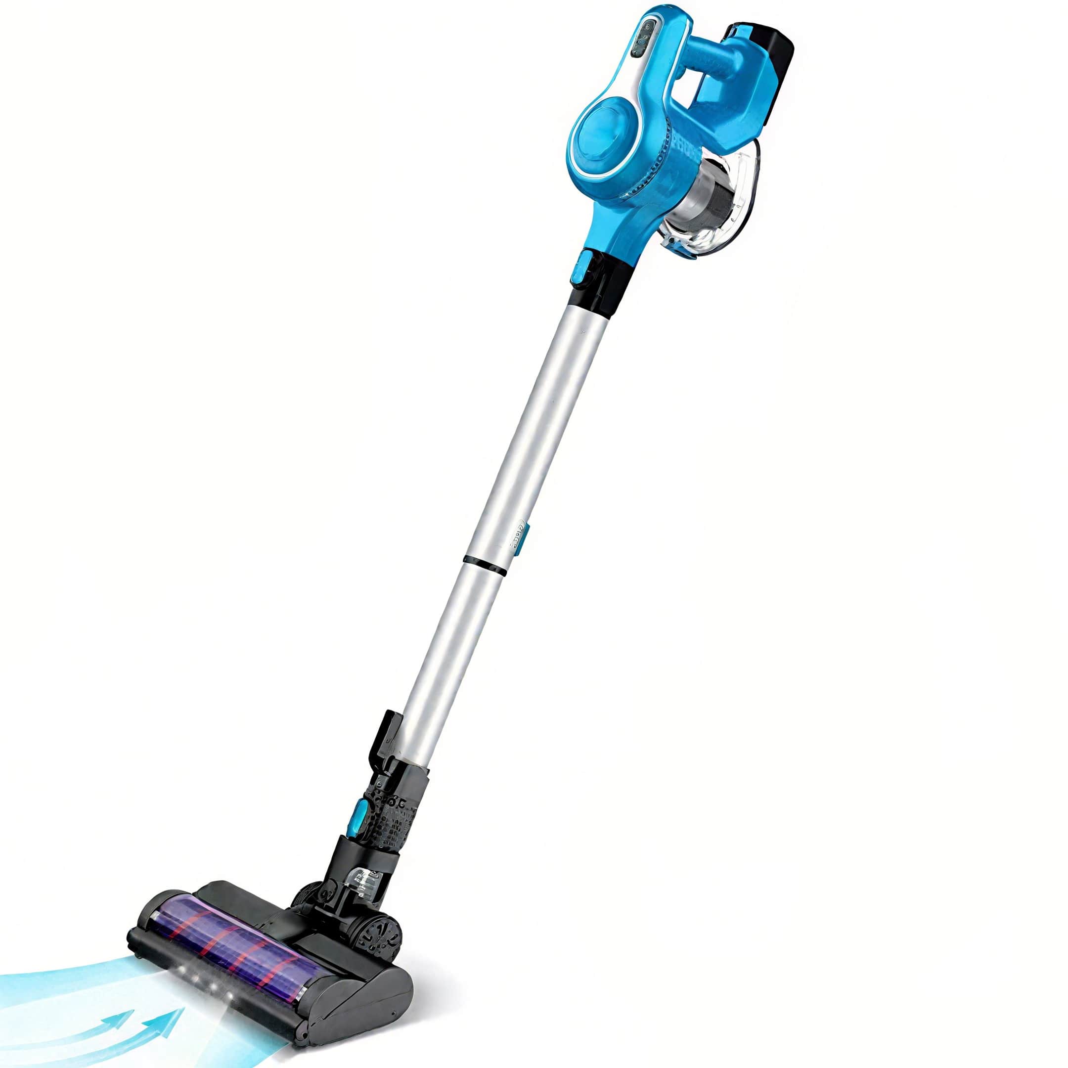 28Kpa Vacuum Cleaner for 90 Minutes of Runtime, Cordless Vacuum with 2 Batteries and Powerful Suction