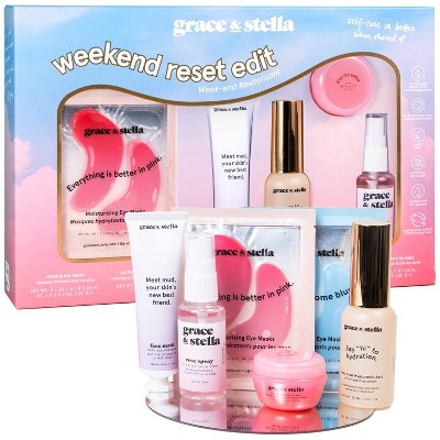 Grace & Stella Weekend Reset Edit Skincare Gift Set - 10pc