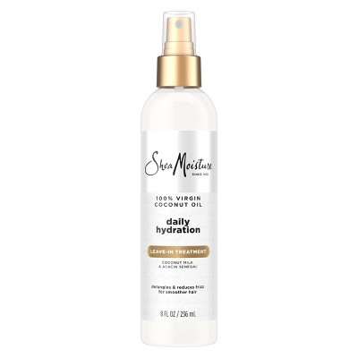 SheaMoisture 100% Virgin Coconut Oil Leave In Conditioner - 8 fl oz: Moisturizing, Detangling, Dry Hair, Paraben-Free
