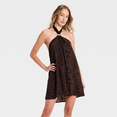 Women's Mini Dress - A New Day™ Brown M