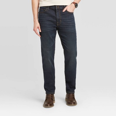 Men's Slim Fit Jeans - Goodfellow & Co™ Indigo 32x30: Mid Rise, Stretch Denim, Fly Button Closure