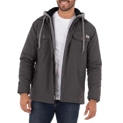 Wells Lamont Quilted Flex Canvas Thermal Lined Shirt Jacket - Grey 2X Large
