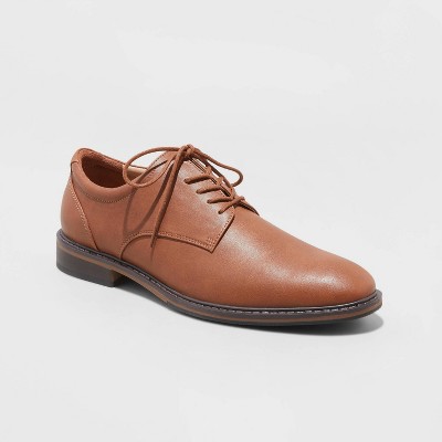 Men's Leo Dress Shoes with Memory Foam Insole - Goodfellow & Co™ Brown 9W