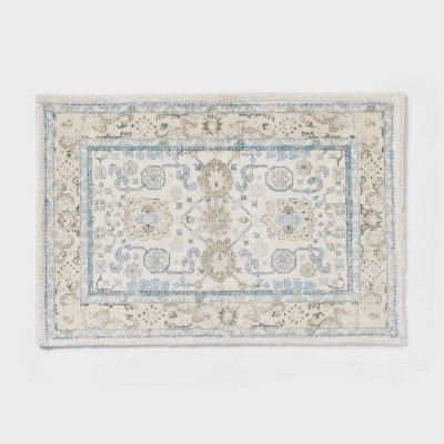 24"x36" Medallion Bath Rug Blue/Cream - Threshold™