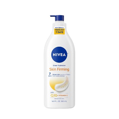 Nivea Skin Firming Hydration Body Lotion with Q10 and Shea Butter Scented - 16.9 fl oz: Paraben-Free, For Normal & Dry Skin