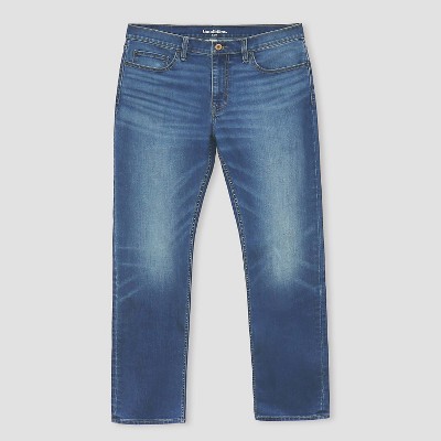 Men's Fit Jeans - Goodfellow & Co™ Medium Wash 34x30: Stretch Denim, Midweight Fabric