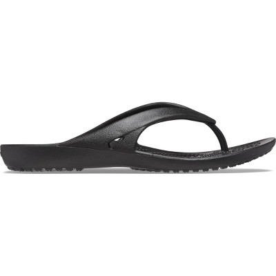Crocs Women's Kadee II Flip Flop Summer Sandals, Black, W8