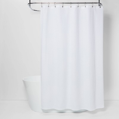 Waffle Weave Shower Curtain White - Threshold™