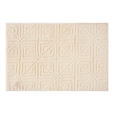 20"x30" Modern Shape Bath Rug Cream - Threshold™