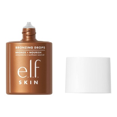 e.l.f. SKIN Bronzing Drops - Pure Gold - 1 fl oz: Shine Enhancing, Paraben-Free, Vegan, Illuminating