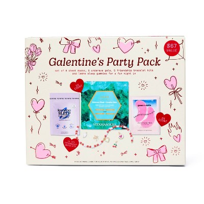 Galentine's Bath and Body Gift Set - 5ct: Hydrating, Face Application, Fresh Scent