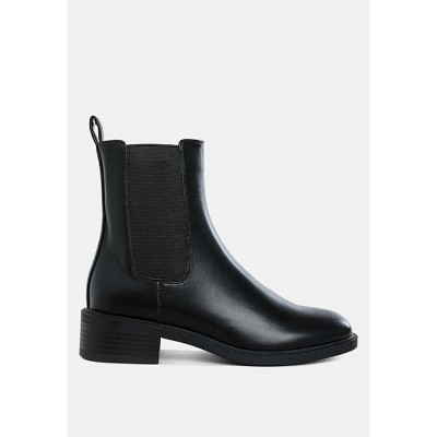 London Rag Womens Tripoli Stacked Heel Chelsea Boots 7