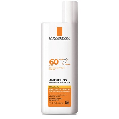La Roche Posay Anthelios Ultra-Light Fluid Face Sunscreen Lotion Oxybenzone-Free - SPF 60 - Travel Size - 1.7 fl oz​​
