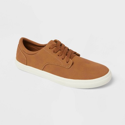 Men's Harj PU Suede Sneakers - Goodfellow & Co™ Brown 11