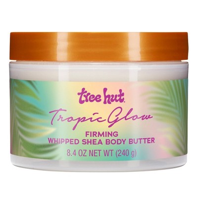 Tree Hut Tropic Glow Whipped Shea Body Butter Tropical Shea - 8.4oz: Moisturizing, Paraben-Free, Whole Body, Jar
