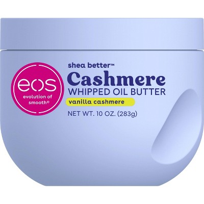 eos Shea Better Cashmere Whipped Oil Butter - Vanilla - 10oz: Moisturizing Whole Body Lotion for Normal Skin