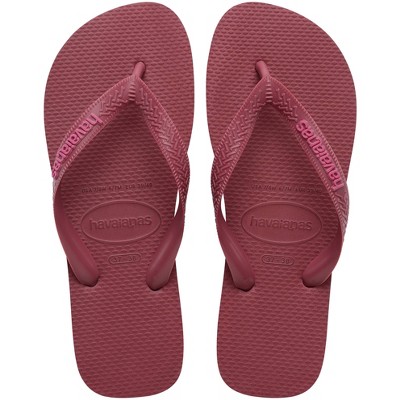 Havaianas Women's Logo Flip Sandals - Burgundy 6