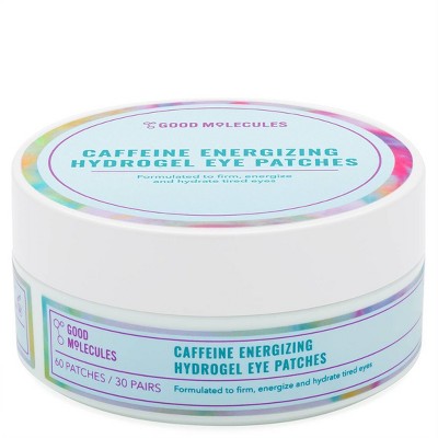 Good Molecules Caffeine Energizing Hydrogel Eye Patches - 60ct: Fragrance-Free, Vegan, Mask, For Sensitive Skin