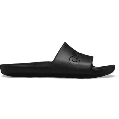 Crocs Adult Slides Summer Sandals, Black, W10/M8