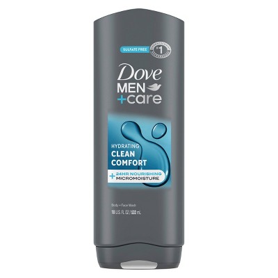 Dove Men+Care Clean Comfort Hydrating Body & Face Wash - Sulfate Free - 18 fl oz