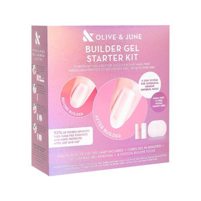 Olive & June Builder Gel Starter Kit - 0.46 fl oz: Nail Care, Glossy Finish, Suitable for Nails & Toenails