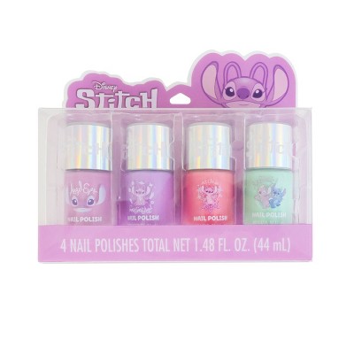 Stitch Nail Polish Set in Acetate Box 4pk - 1.48 fl oz: High Shine Finish