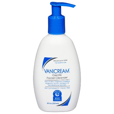 Vanicream Gentle Facial Cleanser for Sensitive Skin - Unscented - 8 fl oz: Paraben-Free, Dye-Free, Hypoallergenic, Vegan